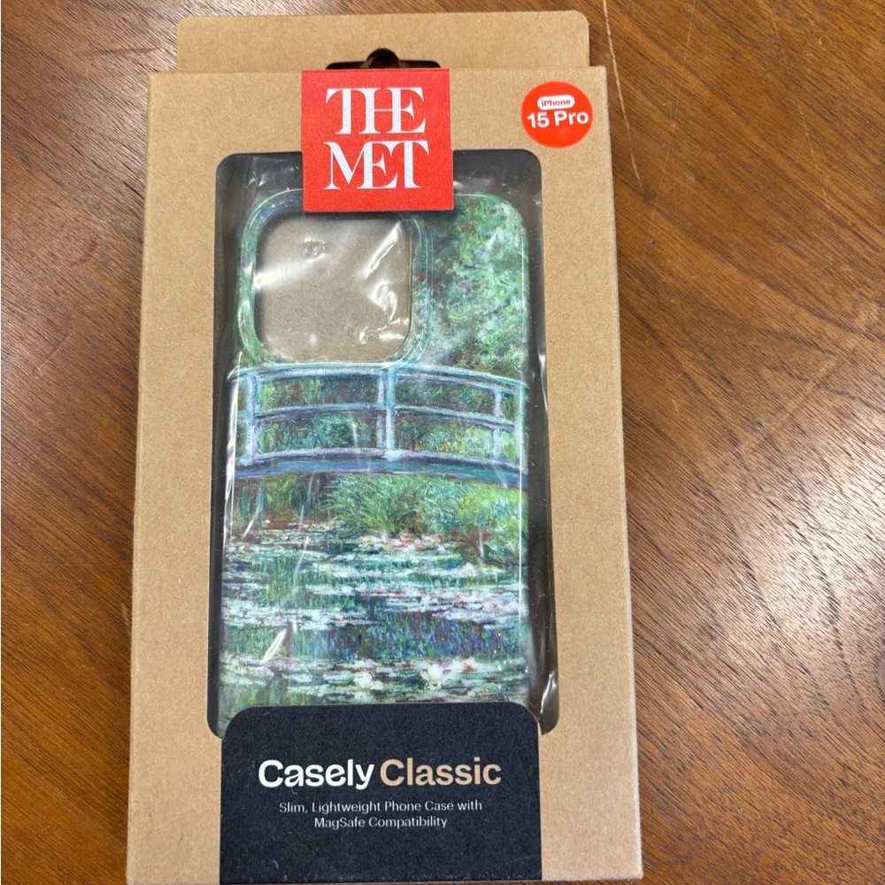 Classic iPhone 15 Pro Case - Monet Bridge Design